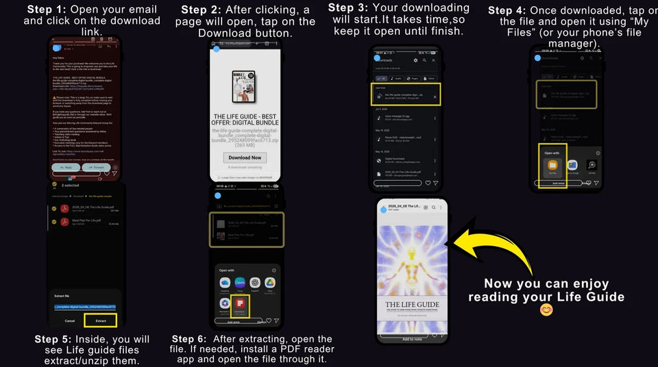 How to download digital product on Android (Chrome Browser)?